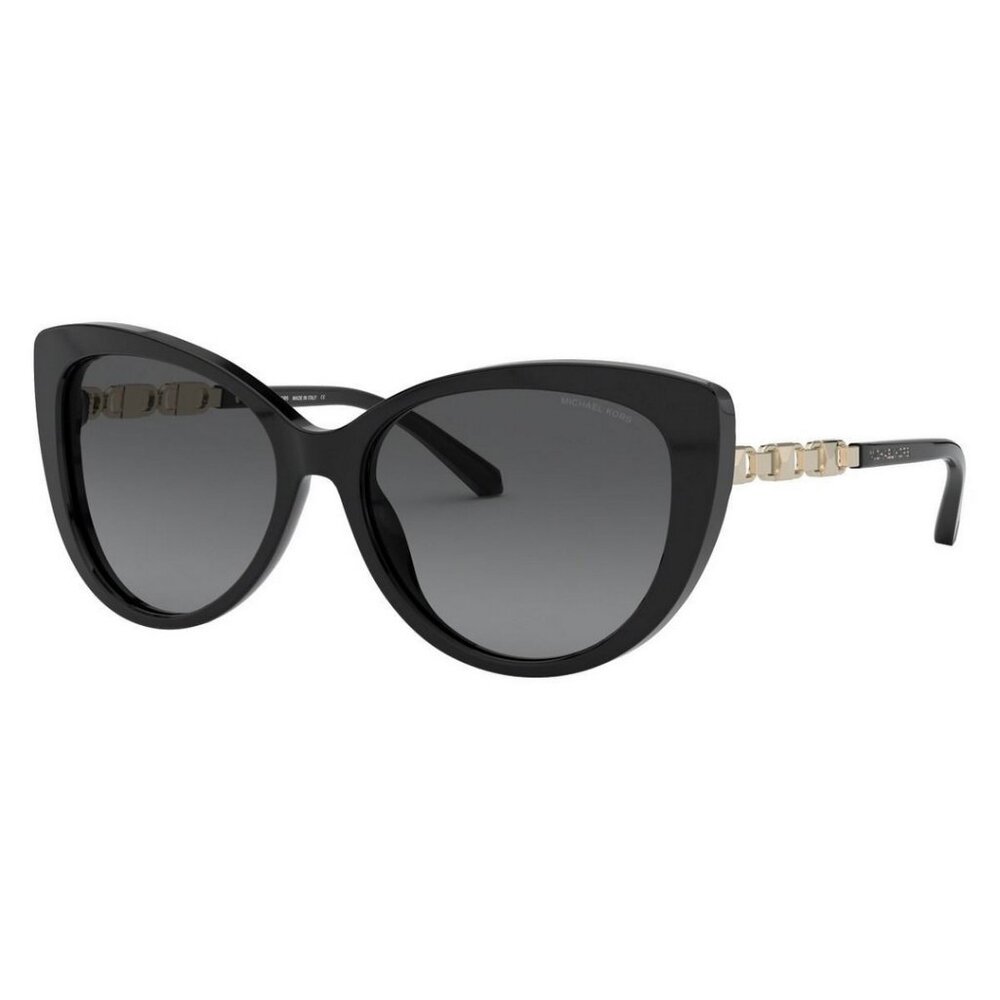 Michael Kors Women's Cat Eye Sunglasses 56-16-140 Black Gold MSRP212